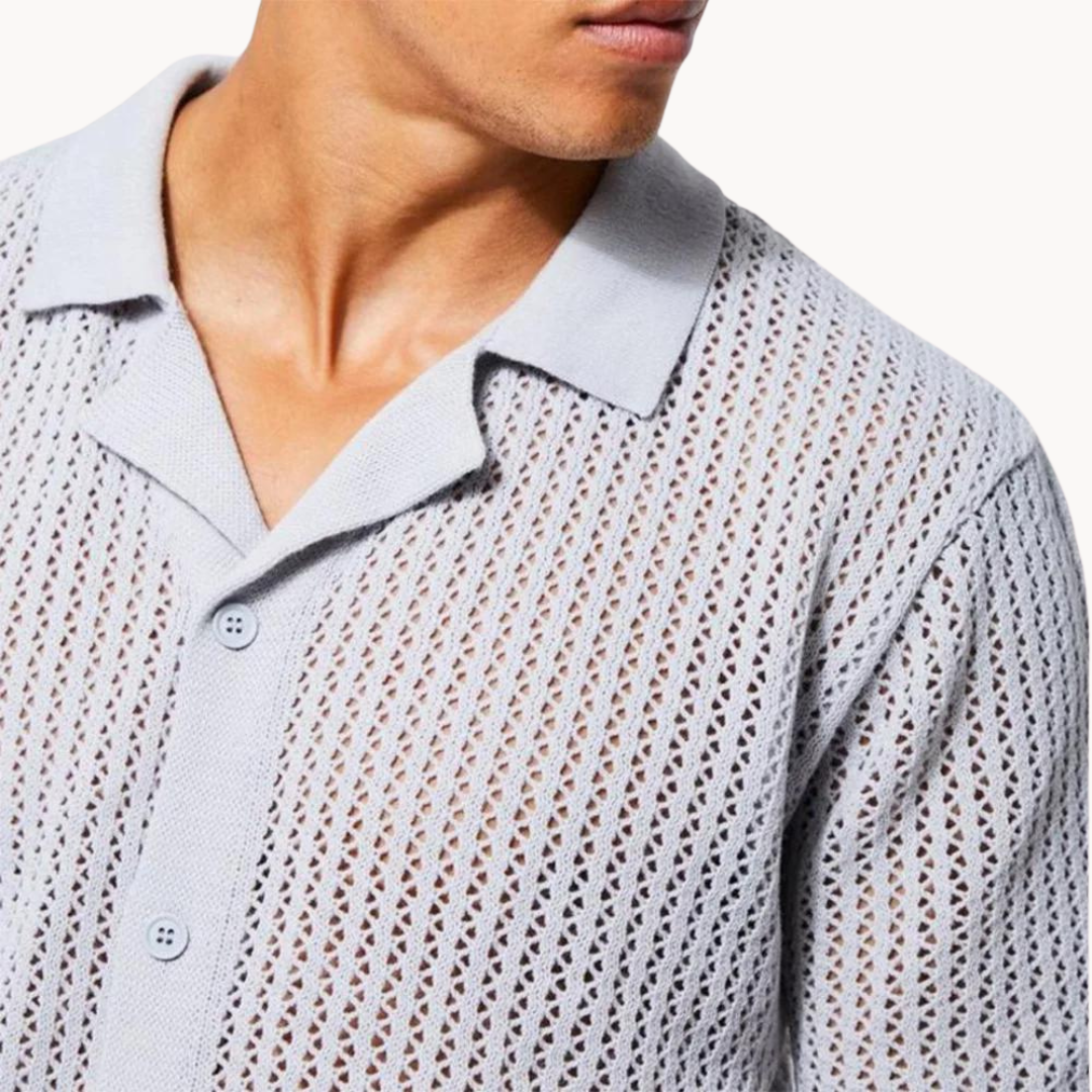 Knitted Polo met knopen