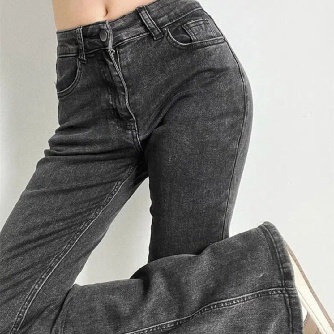 Ara™ Jeans met Hoge Taille en Hartfranje