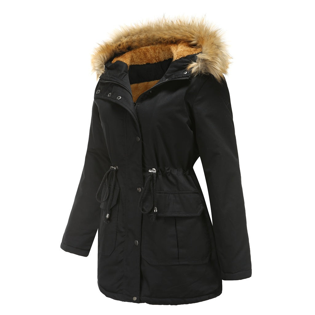 Vera - Winterparka met nepbont en teddy voering