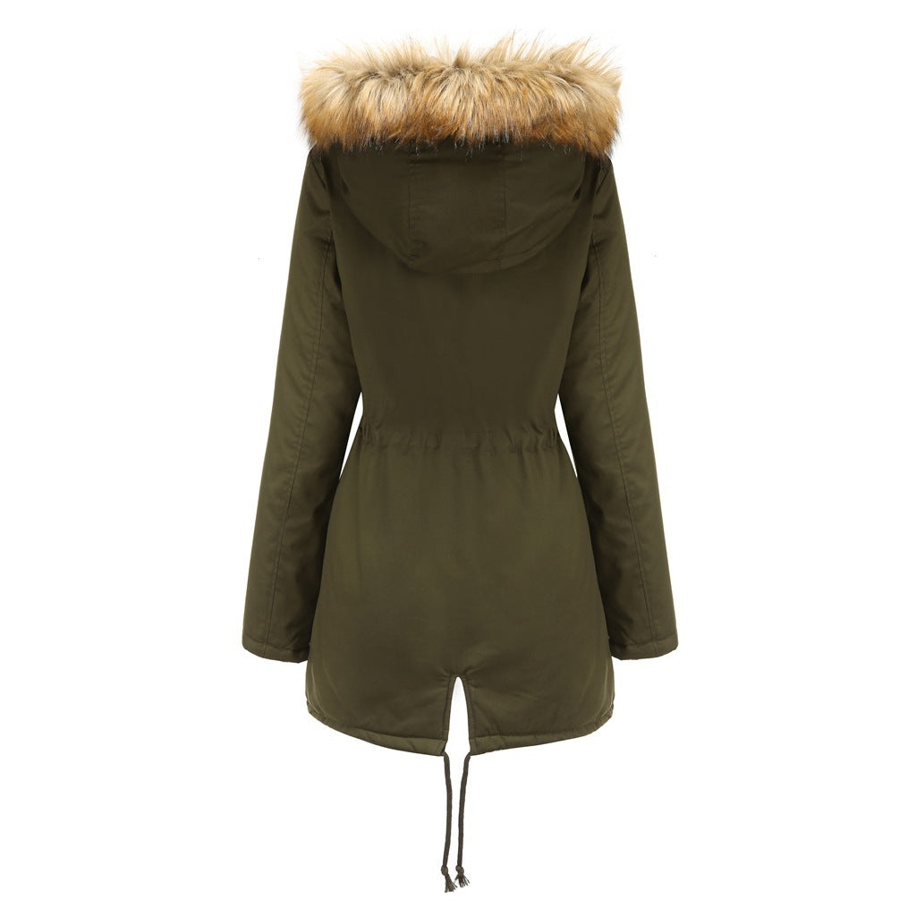 Vera - Winterparka met nepbont en teddy voering