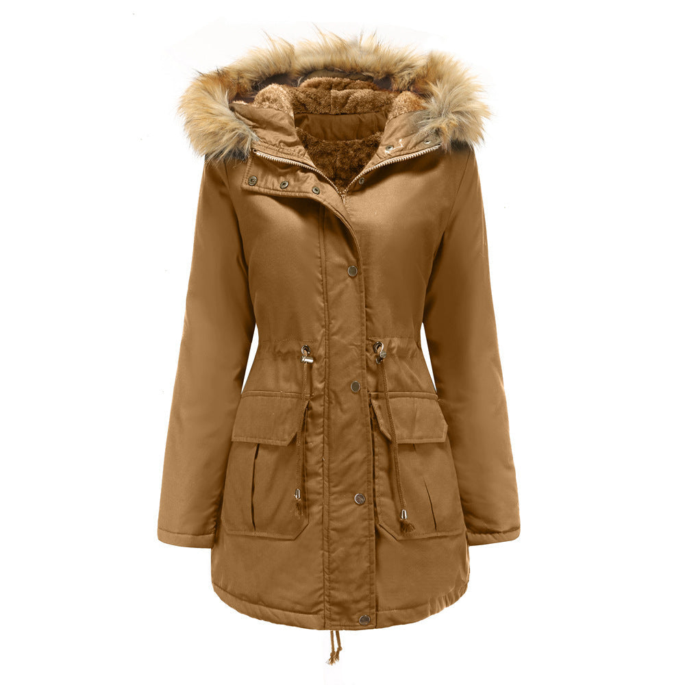 Vera - Winterparka met nepbont en teddy voering