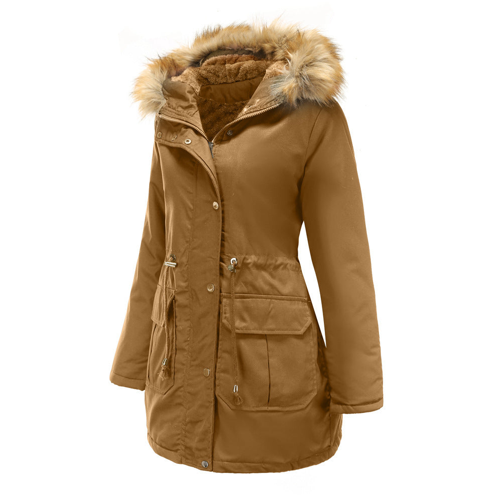 Vera - Winterparka met nepbont en teddy voering