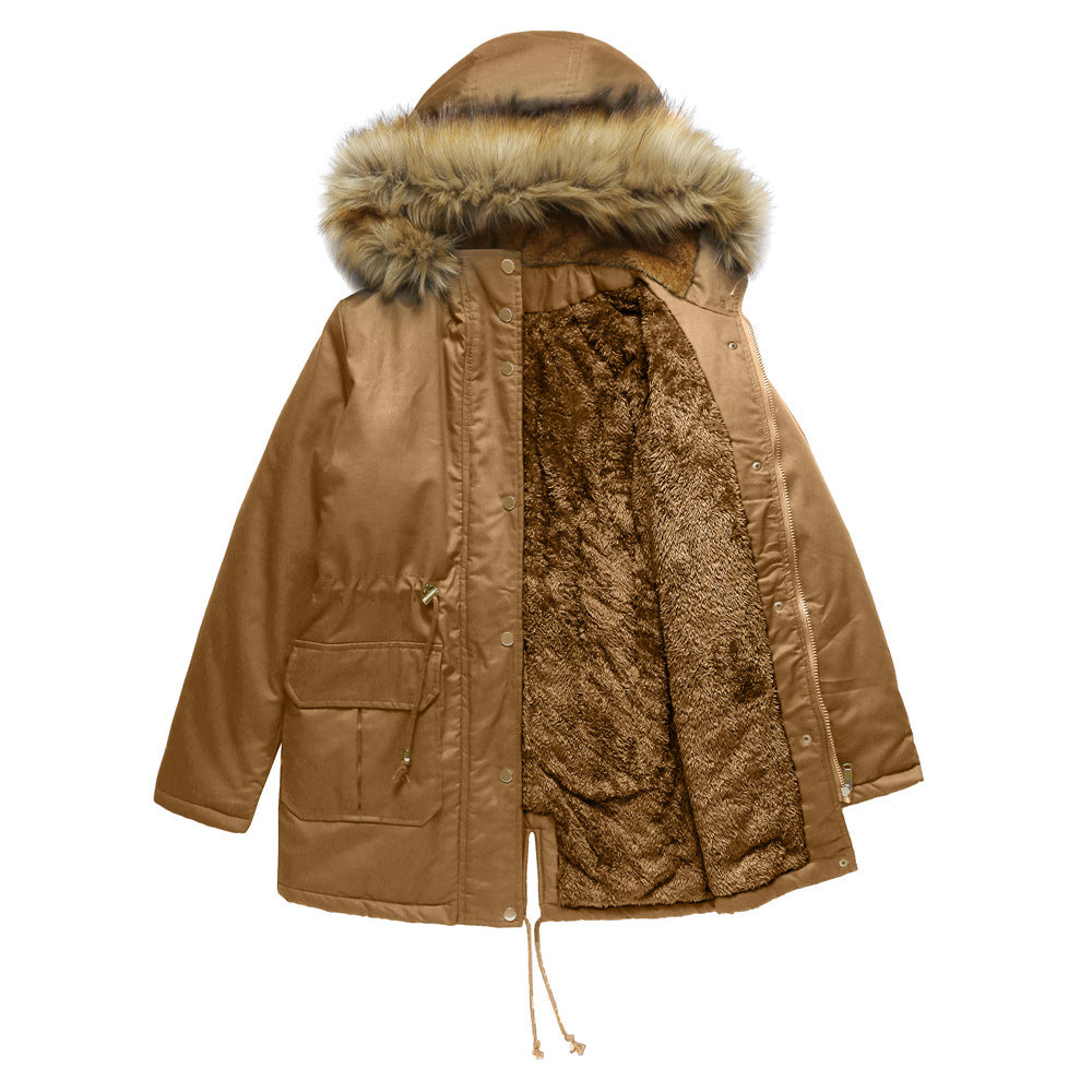 Vera - Winterparka met nepbont en teddy voering