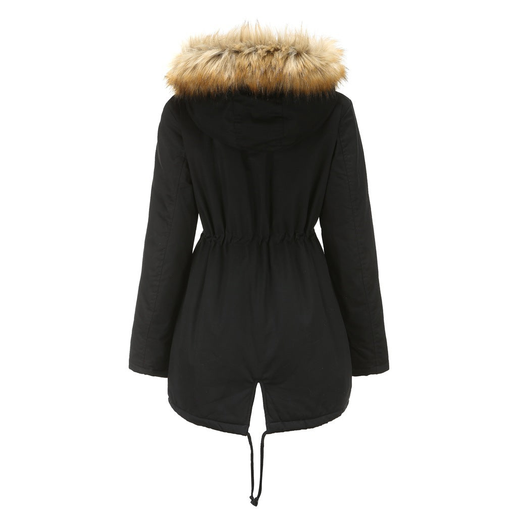 Vera - Winterparka met nepbont en teddy voering