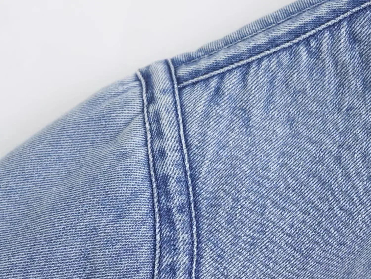 Luxury Blue | Vintage Denim en Wollen Jas