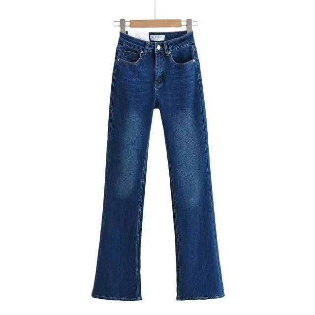 Ara™ Jeans met Hoge Taille en Hartfranje