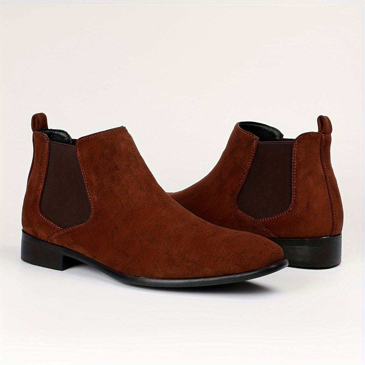 Heren Chelsea Boots Donkerbruin