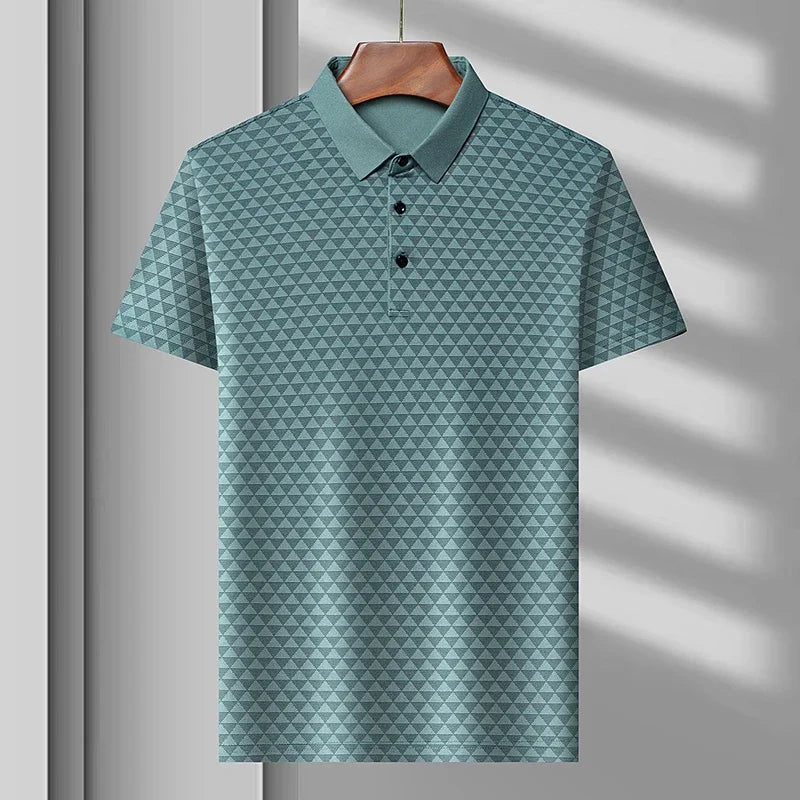 Premium Glanzende Zijden Polo