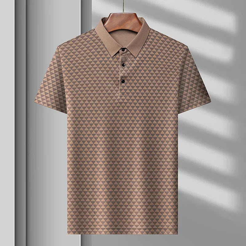 Premium Glanzende Zijden Polo