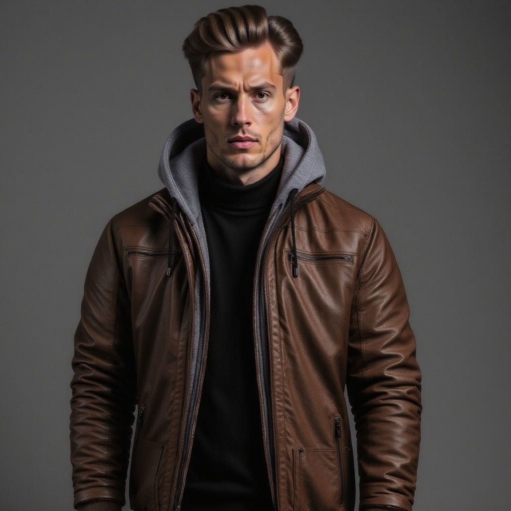 Benjamin | Premium Leren Winterjas voor Mannen