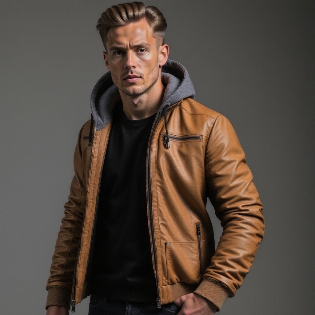 Benjamin | Premium Leren Winterjas voor Mannen