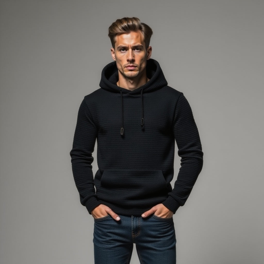 Dennis | Gestructureerde Hoodie