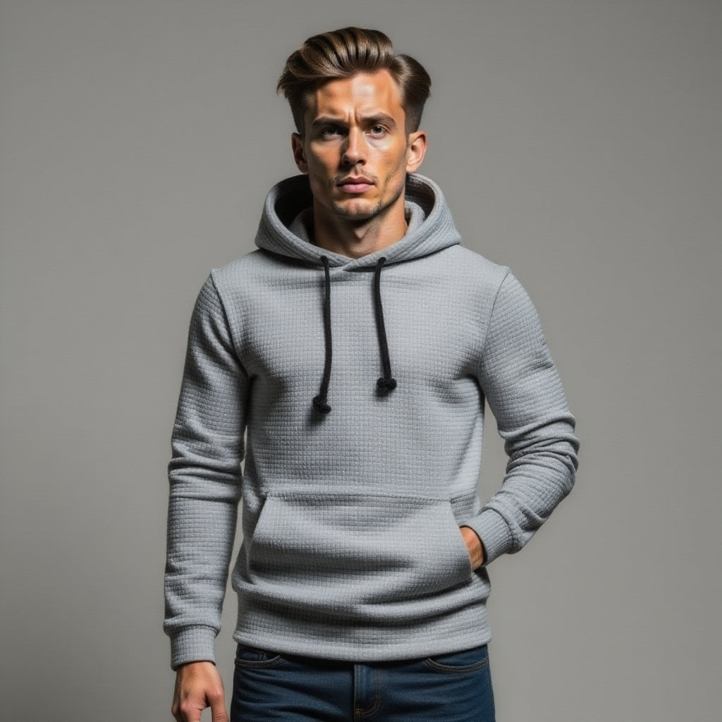 Dennis | Gestructureerde Hoodie