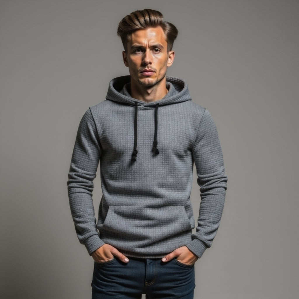 Dennis | Gestructureerde Hoodie