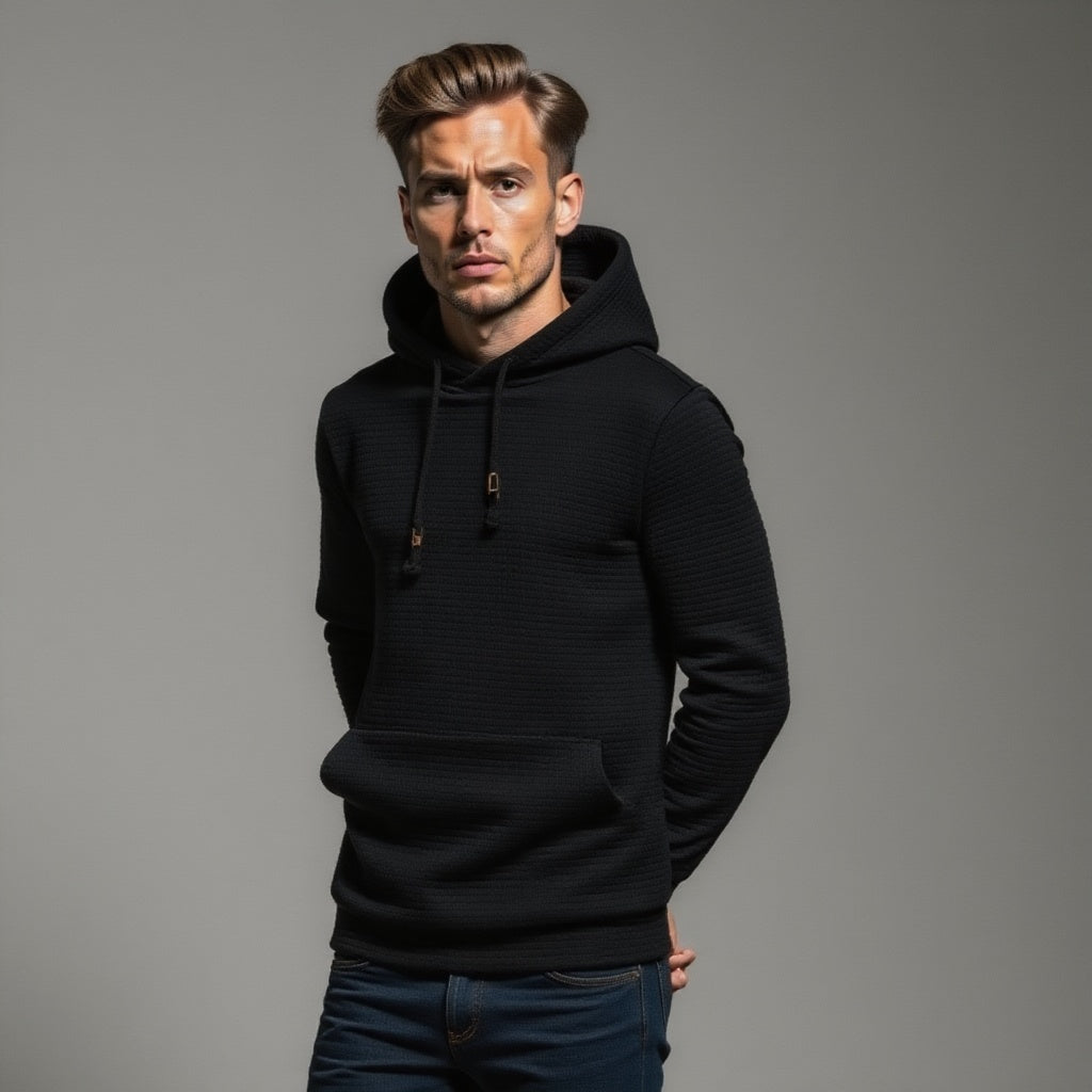 Dennis | Gestructureerde Hoodie