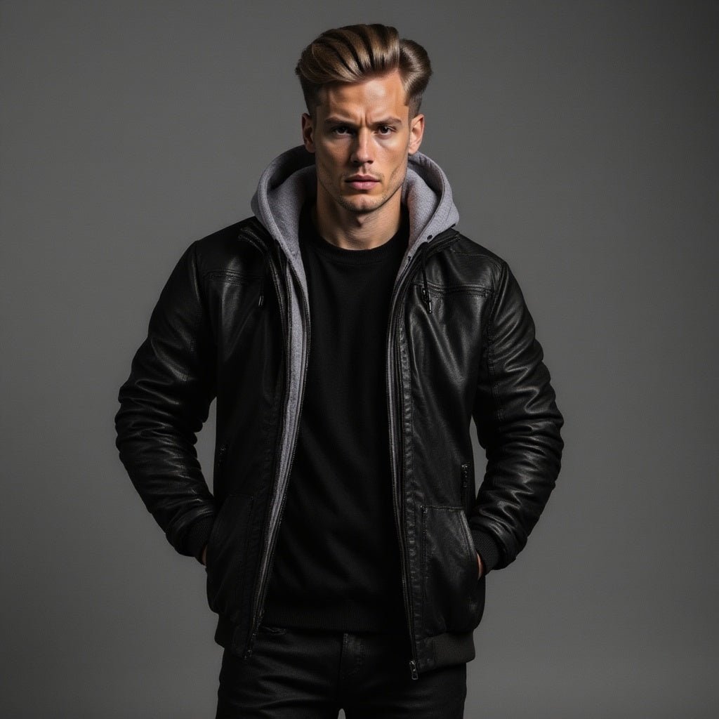 Benjamin | Premium Leren Winterjas voor Mannen